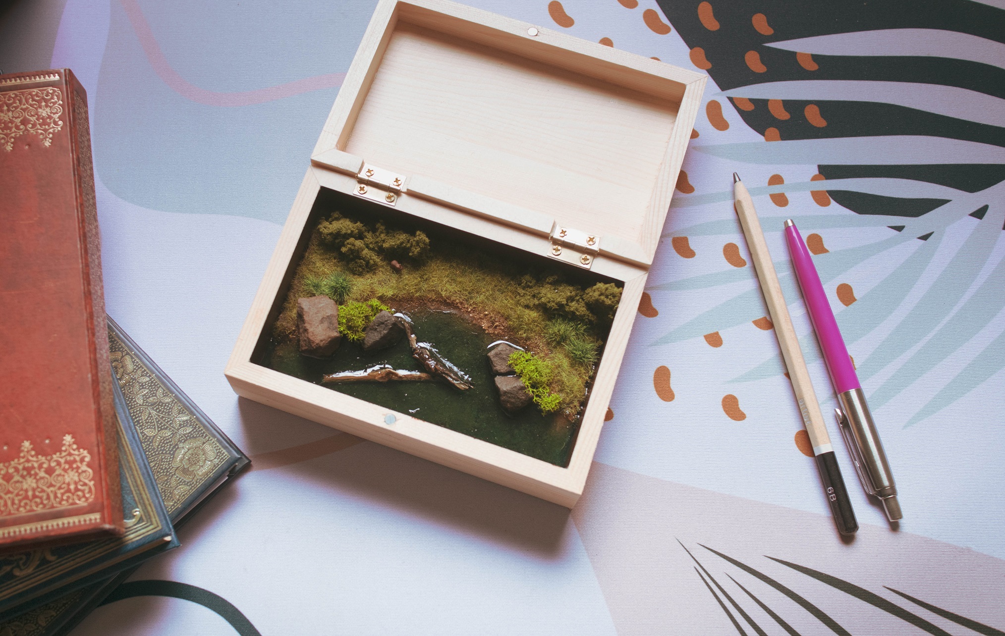 Pond diorama box